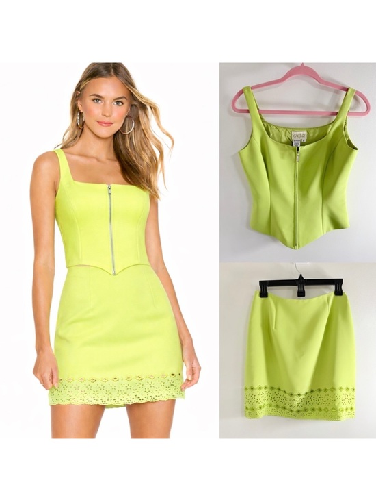 Cache Dresses & Skirts - 🌟 🍋‍🟩 Y2K Cache Two-Piece Corset / Skirt Set - Size 6 🍋‍🟩 🌟